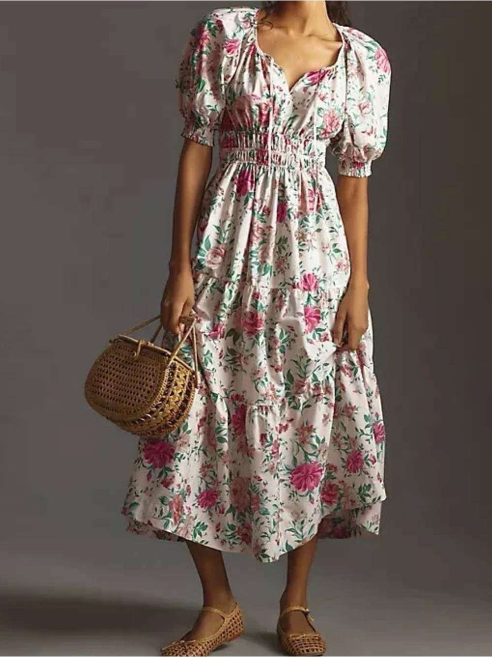 NWT Anthropologie Somerset Maxi Plus 3X dress floral pockets